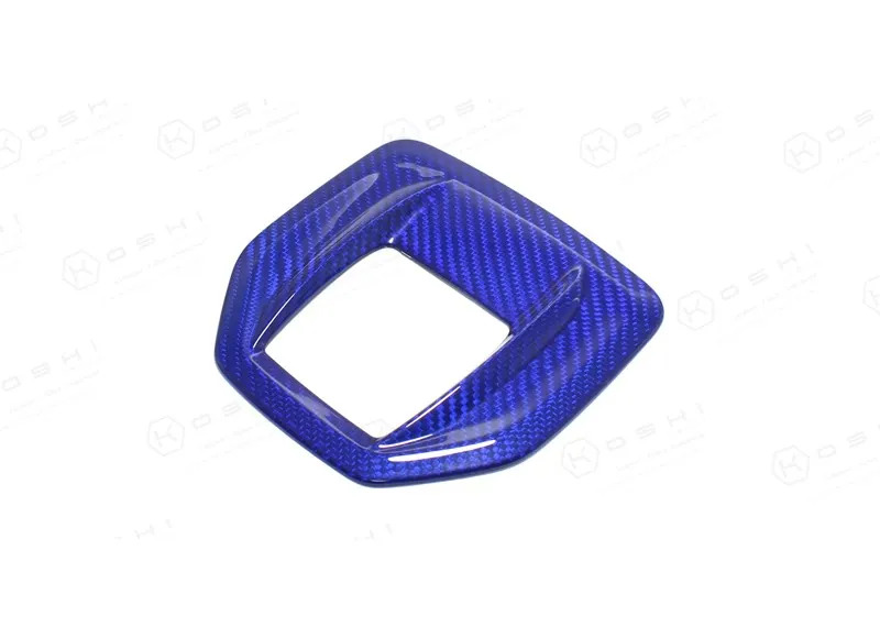 Alfa Romeo Giulia Shift Gate Trim Panel - Carbon Fiber - Pre '20 - Blue Candy